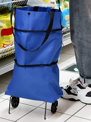 ساک خرید تاشو چرخ دار