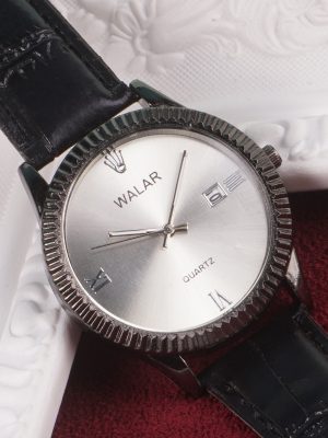 ساعت مچی بند چرم والار طرح رولکس