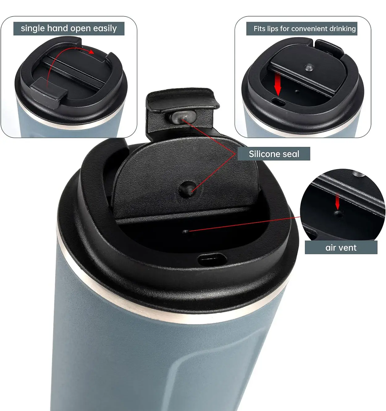 تراول ماگ 510 میل COFFEE