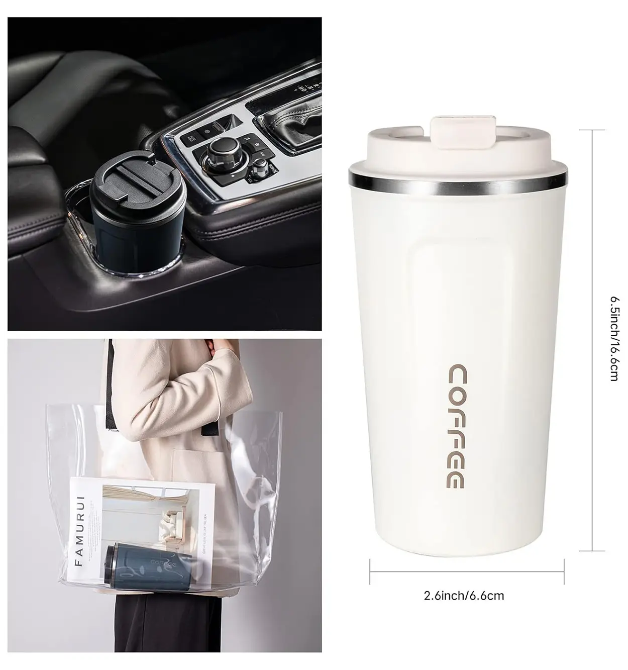 تراول ماگ 510 میل COFFEE
