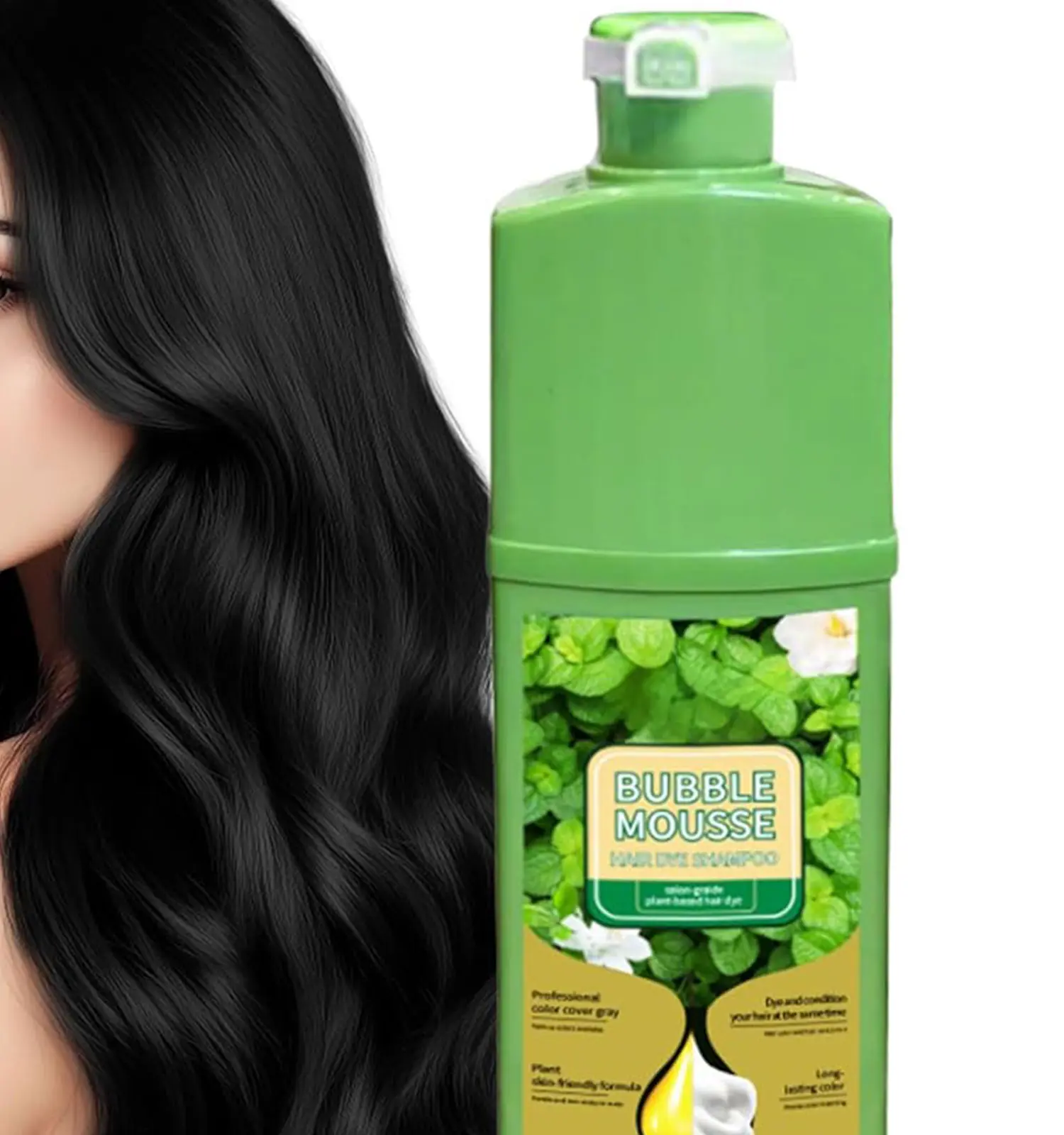 شامپو رنگ مو مشکی Bubble Mousse