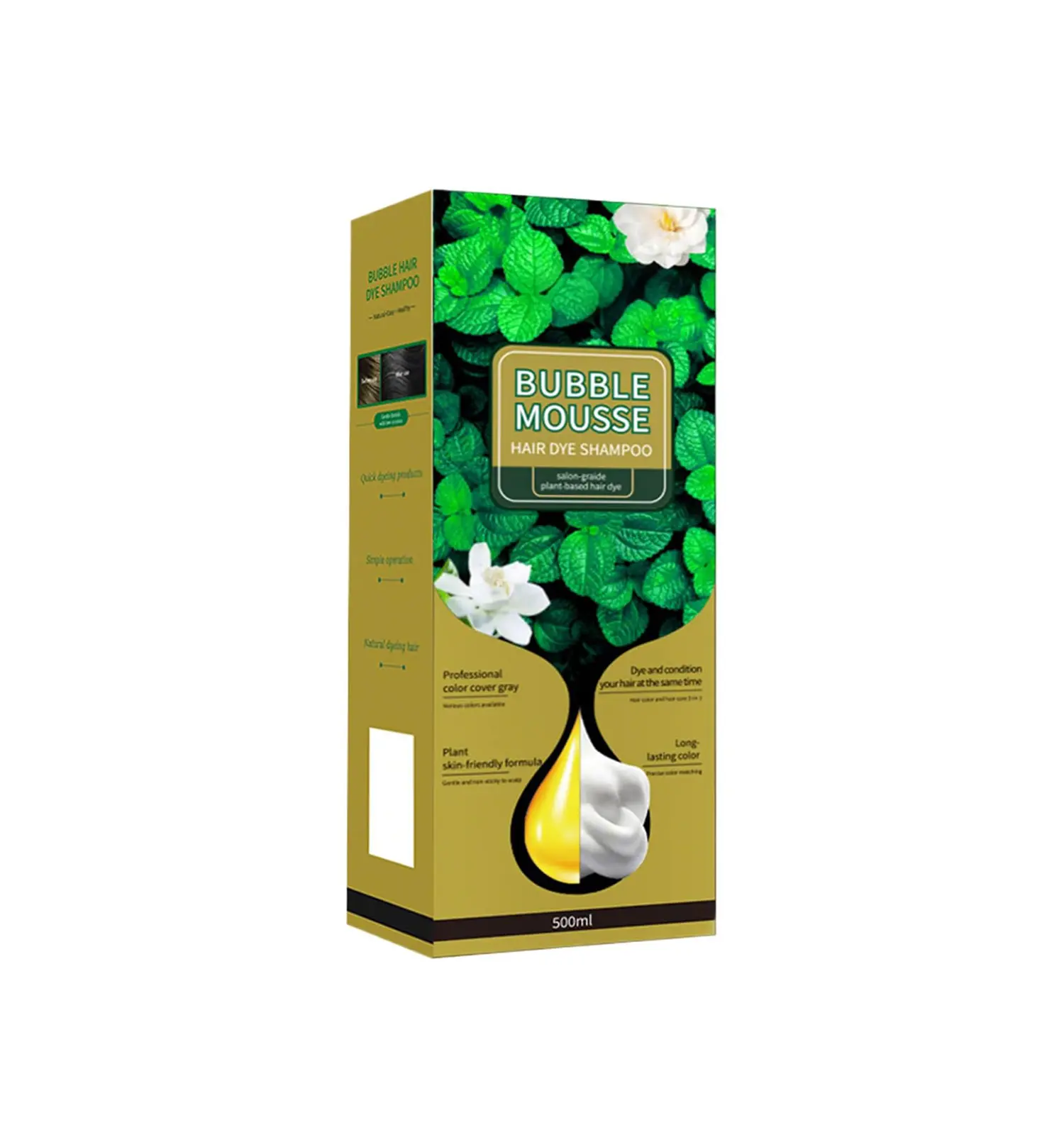 شامپو رنگ مو مشکی Bubble Mousse